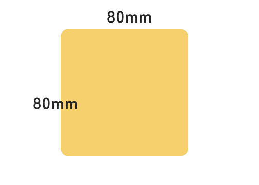 80×80mm